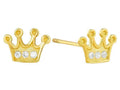 Broquel Coronas oro 10k ENTRE JOYAS