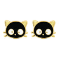 Broquel sanrio Chococatnesmaltado 10k ENTREJOYAS
