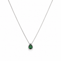 Collar Esmeralda corte Gota .925 ENTREJOYAS