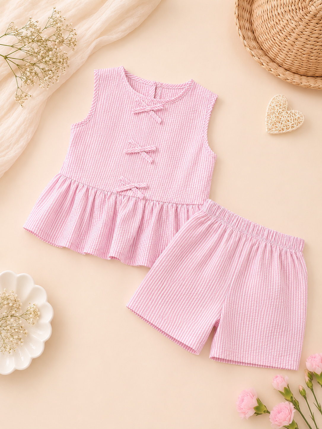 Conjunto Verano Rayas Niña PETIT NENE