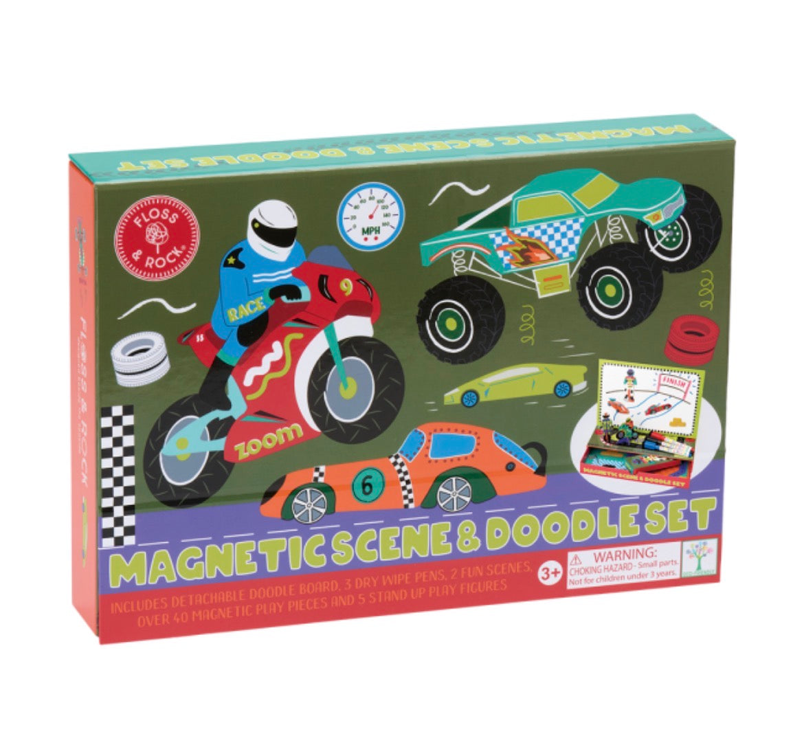 Escena Magnetica y juego de Garabatos- Hada Arcoiris