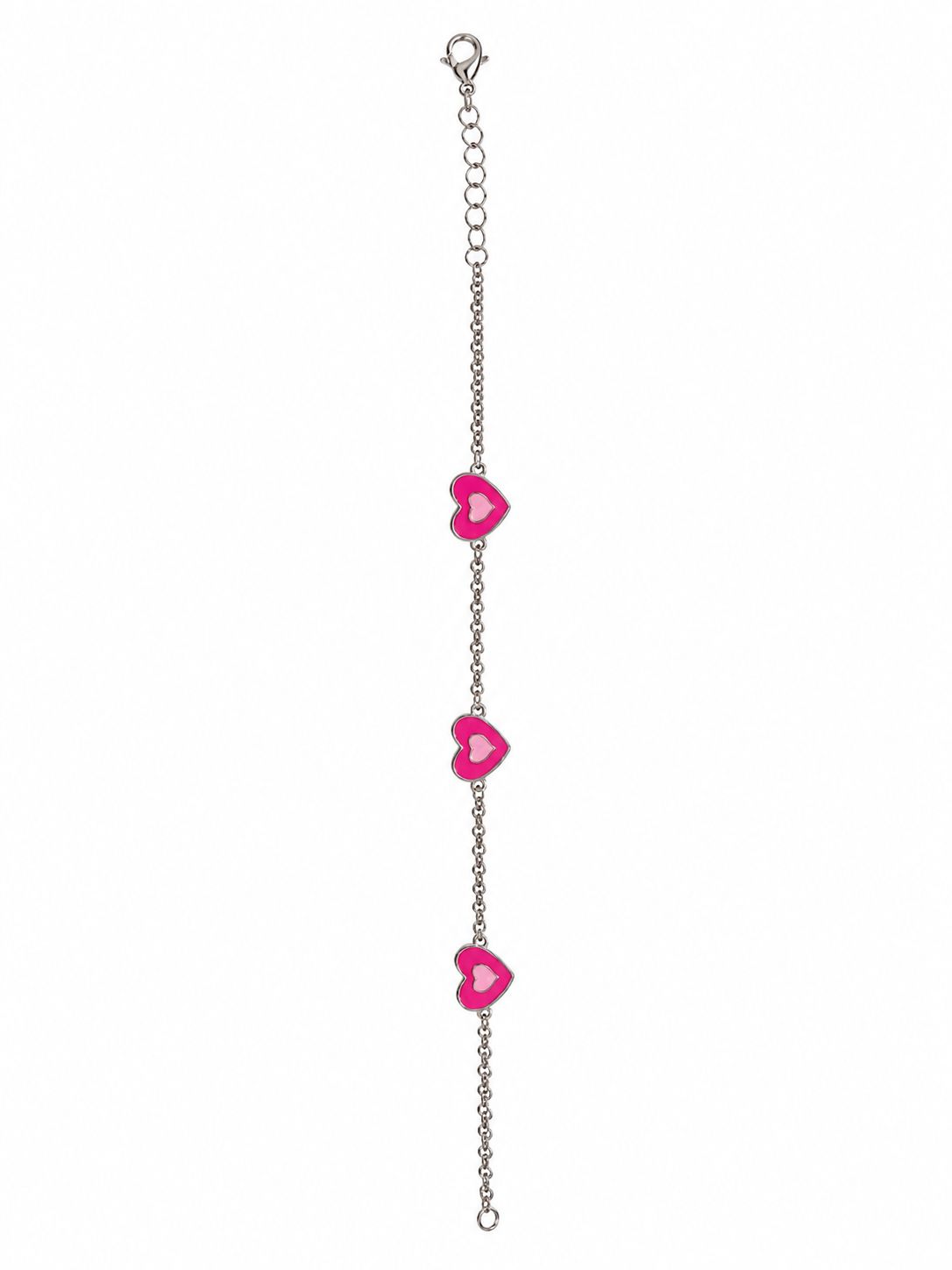 Pulsera 3 Corazones Esmaltados plata .925 COLECCIÓN BAMBINA