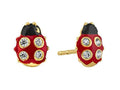 Broquel Catarinas Esmaltadas oro 10K ENTRE JOYAS