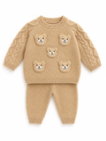 Set de punto Baby Osos Beige