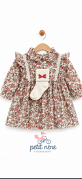 Vestido flores con Calcetas