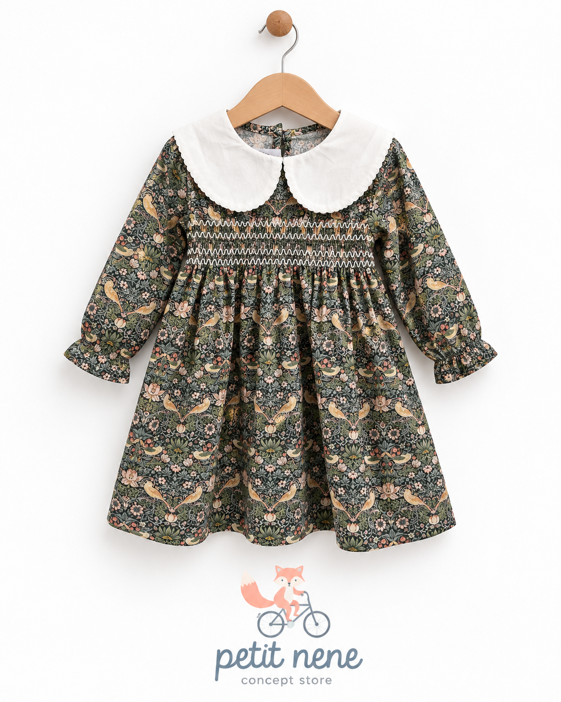 Vestido Verde Pato manga Larga