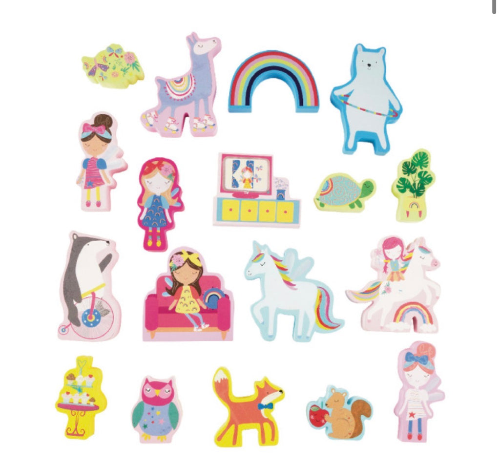 Playbox Hadas & Arcoiris 18pz madera