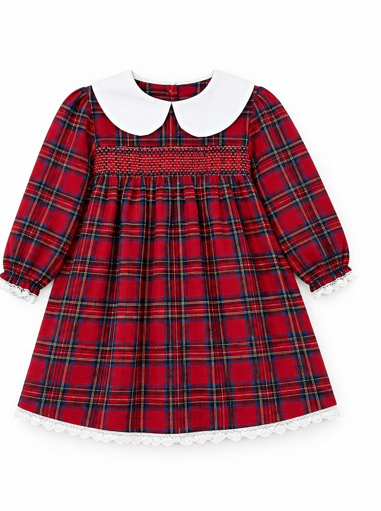 Vestido Cuadros Rojo PETIT NENE