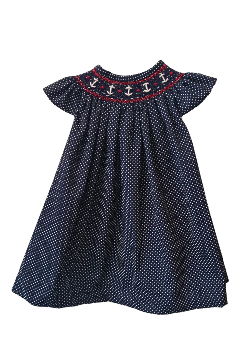 Vestido Smock Azul Marinero PETIT NENE