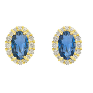Broquel Jasmin Oval Zafiro ENTRE JOYAS