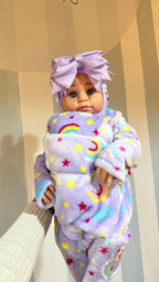 Muñecas Newborn con cobija y diadema ch, mediana y grande.