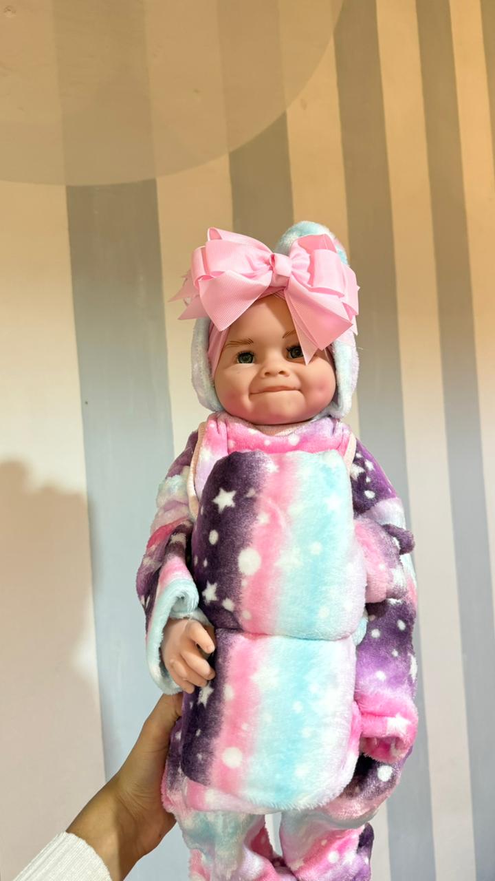 Muñecas Newborn con cobija y diadema ch, mediana y grande.