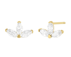 Broquel Flor Triple Marquise ENTRE JOYAS