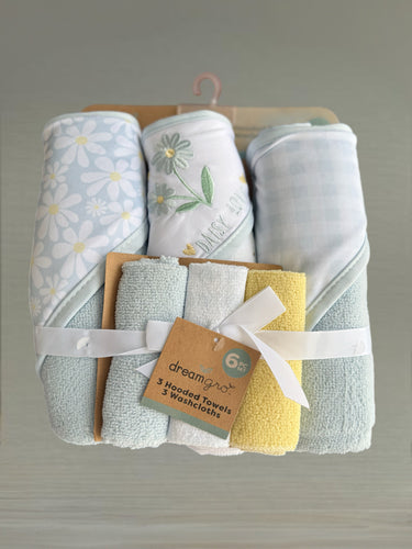 Set de Baño Flores Azul Cielo CHIKY NYNO