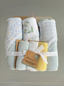 Set de Baño Flores Azul Cielo CHIKY NYNO