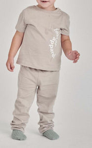 Pijama Set (Short Sleeve) - Taupe