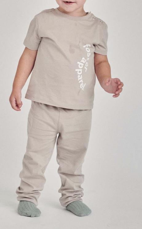 Pijama Set (Short Sleeve) - Taupe