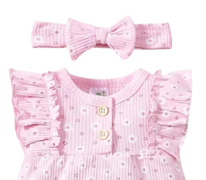 Body Florecitas Mini Rosa  CHIKY NYNO