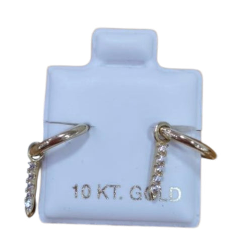Arracada Ch Con Barra Cz ENTRE JOYAS