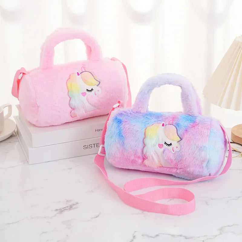 Bolso Peluche Unicorno PORFYDYA